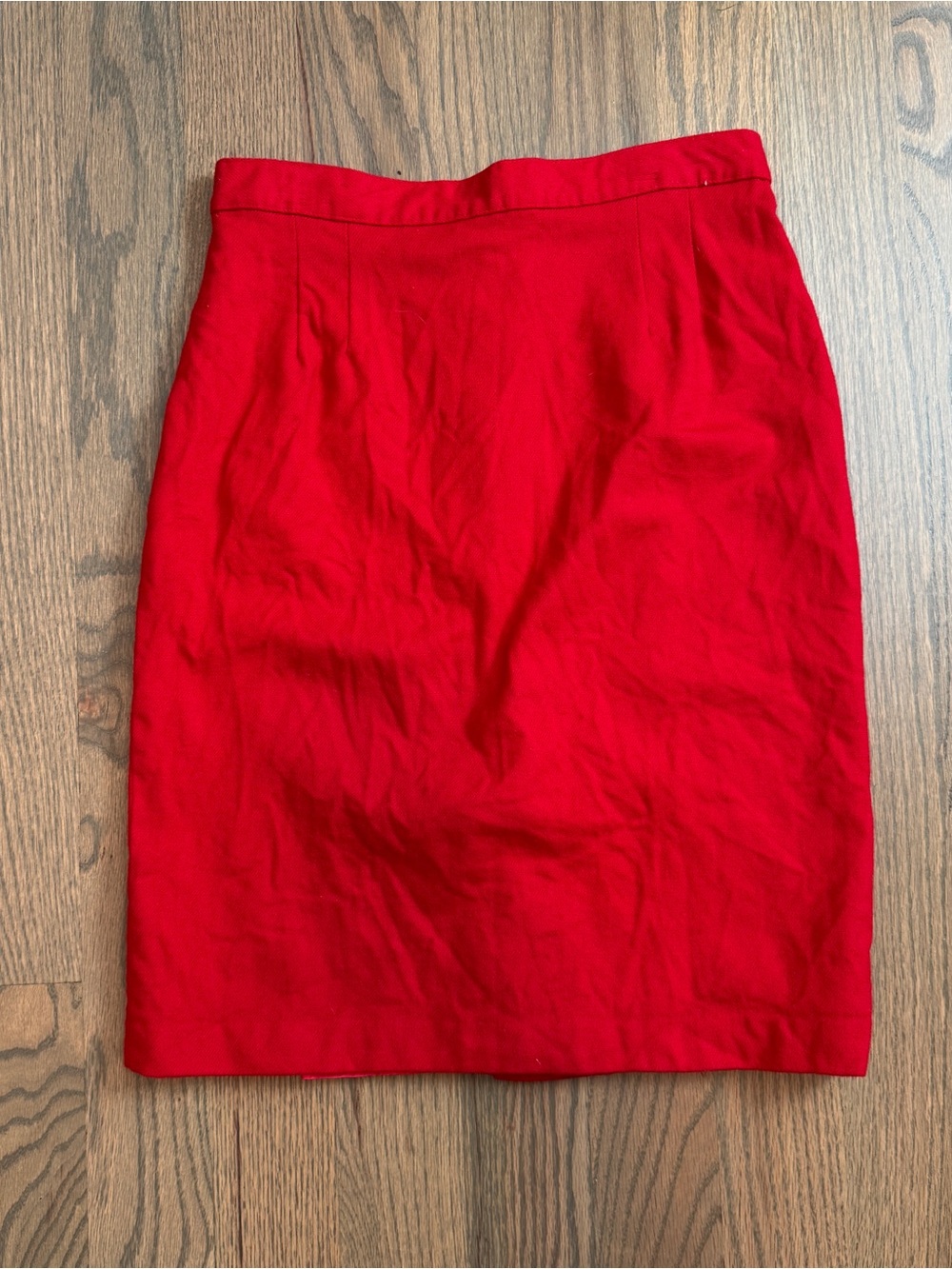 VTG 100% Wool Petite Pencil Skirt Sz 4 Christmas Career French Staple High Rise